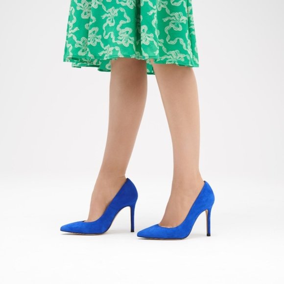 LK Bennett Shoes - 🌟Host Pick🌟 L.K. Bennett Fern Blue Suede Court Heels